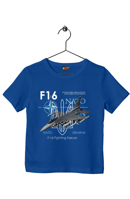 Children's t-shirt with prints F16. F16, howitzer, nasams, suzanne, zaluzhny, zuzana. 2070702
