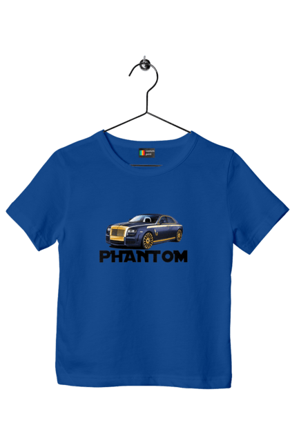 Футболка дитяча з принтом "Ролс ройс". Авто, автомобіль, люкс клас, ролс ройс, седан, фантом. 2070702