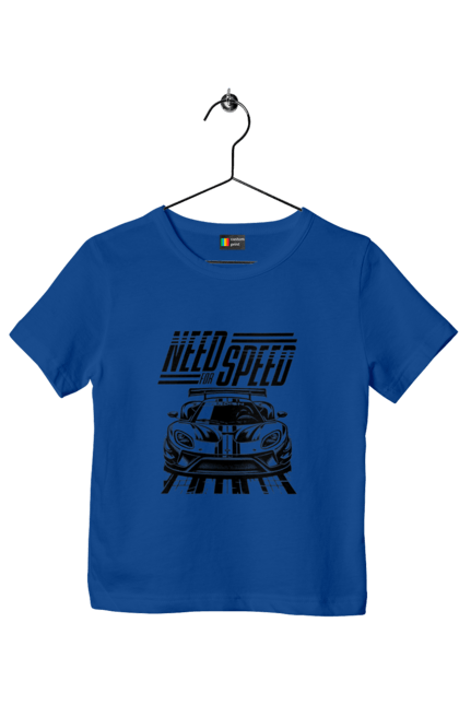 Children's t-shirt with prints Жага швидкості. Cars, computer games, games, racing, simulators, speed, video games. 2070702