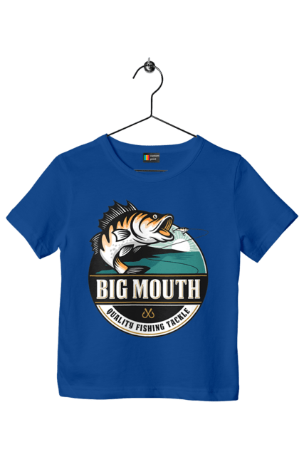 Children's t-shirt with prints Fishing. Fish, fisherman, fisherman`s fork, fishing, hobby. 2070702