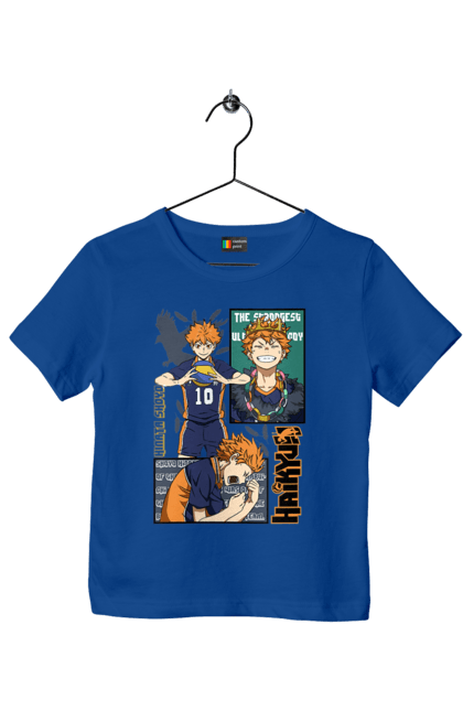 Футболка дитяча з принтом "Волейбол!! Хіната". Anime, haikyu, hinata, manga, shoyo hinata, аніме, волейбол, манга, хіната, шьо хіната. 2070702