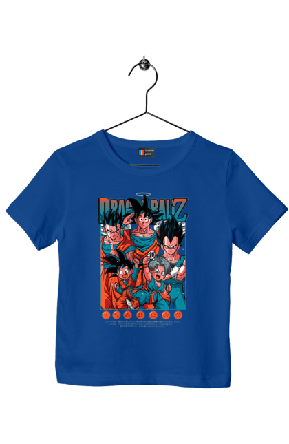 Футболка детская с принтом Жемчуг дракона. Anime, dragon ball, goku, manga, vegeta, аниме, вегета, гоку, жемчуг дракона, манга. 2070702