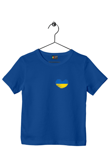 Футболка дитяча з принтом "Україна у серці". Арестович, война, герои, зелёный, иди нахуй, кем, мир, нет войне, орда, орки, привид киева, птн пнх, путін хуйло, русский военный корабль, слава украине, ссу, украина, чернобаевка. 2070702