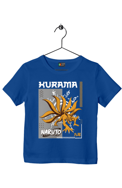 Children's t-shirt with prints Naruto Kurama. Anime, character, kurama, manga, naruto, ninja, tv series. 2070702