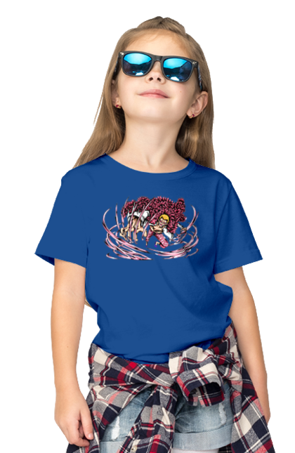 Children's t-shirt with prints One Piece Donquixote Doflamingo. Anime, donquixote doflamingo, heavenly yaksha, manga, one piece, straw hat pirates. 2070702