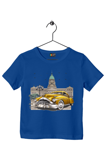 Футболка дитяча з принтом "Автомобіль та архітектура модерн". Автомобіль, архітектура, модерн. 2070702