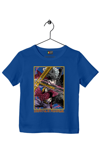 Children's t-shirt with prints One Piece Dracule Mihawk. Anime, dracule mihawk, manga, mihawk, one piece, straw hat pirates. 2070702