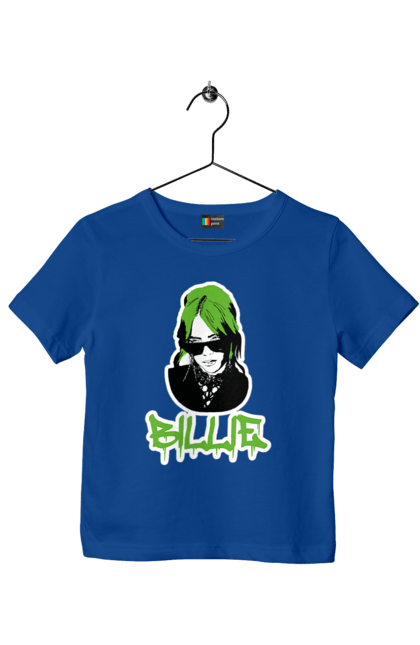Футболка дитяча з принтом "Billie Eilish". Активістка, біллі айліш, мизукант, права, співачка, тварини. 2070702