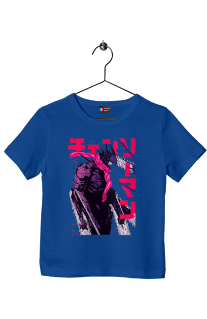 Children's t-shirt with prints Chainsaw Man. Anime, chainsaw man, demon, denji, manga, pochita, shonen. 2070702