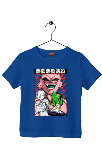 Футболка дитяча з принтом "Перли дракона Маджин Буу". Dragon ball, majin buu, аніме, антагоніст, маджин буу, манга, перли дракона. 2070702