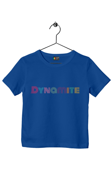 Children's t-shirt with prints BTS Dynamite. Beyond the scene, bts, dynamite, group, k pop, k-pop, music, musical group, song. 2070702