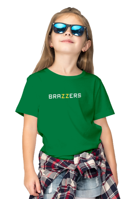 Футболка дитяча з принтом "Brazzers". Brazzers, hub, porn, porn hub, pornhub, бразерс, браззерс, зсу, порно хаб, порнохаб. futbolka.stylus.ua