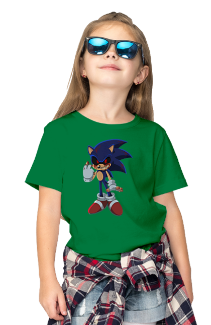 Футболка дитяча з принтом "Сонік (8)". Sega, shadow, sonic, sonic x, гра, ежик, игра, їжачок, наклз, сега, скорость, соник, сонік, сього, тейлз, швидкість, шедоу. CustomPrint.market