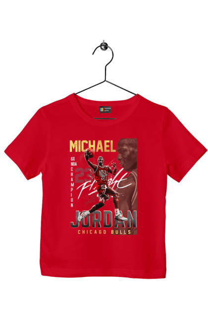 Футболка дитяча з принтом "Майкл Джордан". Баскетбол, джордан, майкл джордан, нба, нба майкл джордан. CustomPrint.market