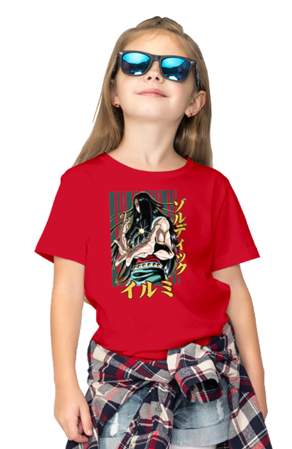 Children's t-shirt with prints Hunter × Hunter Illumi Zoldyck. Anime, hunter, hunter × hunter, hunter hunter, illumi, illumi zoldyck, manga, zoldyck. 2070702