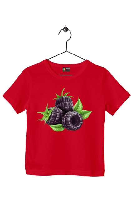 Футболка дитяча з принтом "Ожина". Ожина, ягода. 2070702
