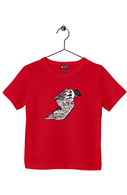 Футболка дитяча з принтом "Двигун мотоцикла". Байк, бензобак, двигун мотоцикла, харлей девідсон, циліндри, чопер. 2070702