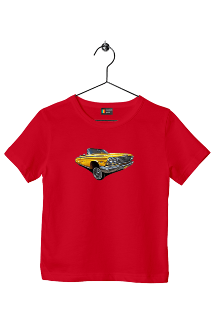 Children's t-shirt with prints Car. Car, chevrolet, classic, impala, lowrider. 2070702