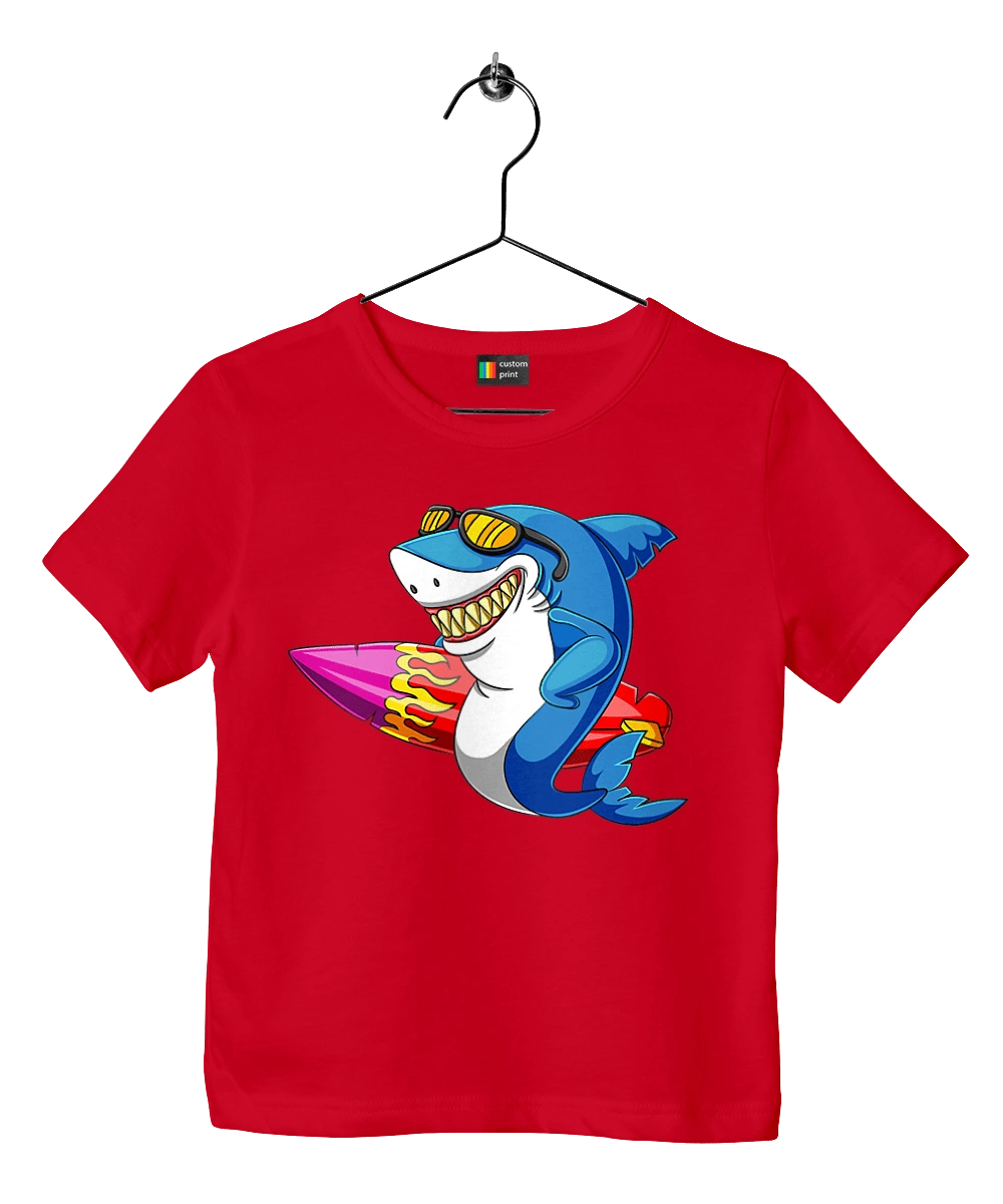 Shark With Glasses Surfing