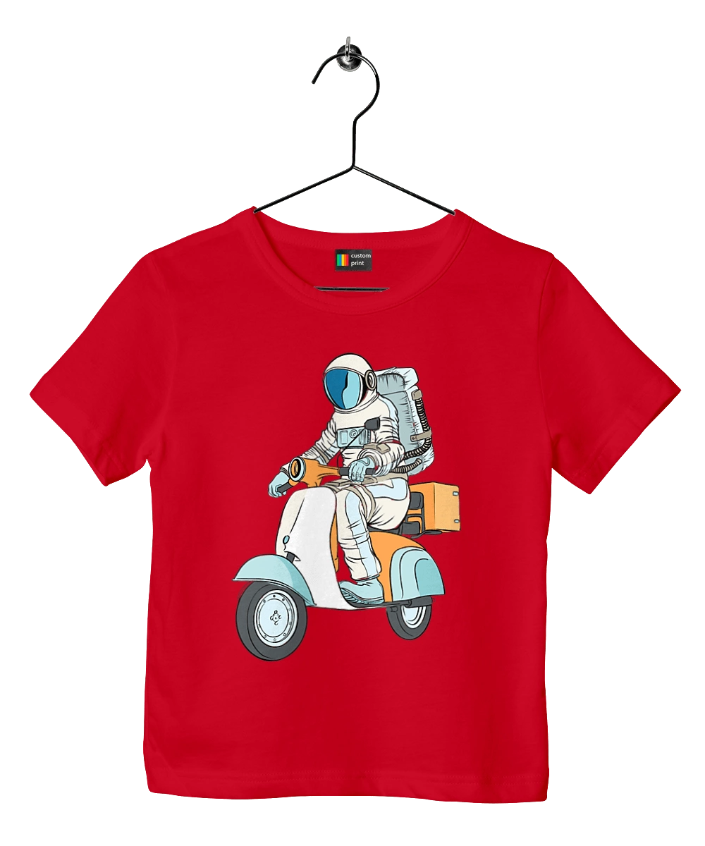 Astronaut on a motorcycle