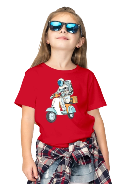 Astronaut on a motorcycle