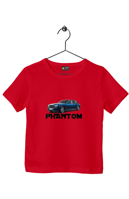 Футболка детская с принтом Роллс ройс. Auto, car, luxury class, phantom, rolls royce, sedan. 2070702