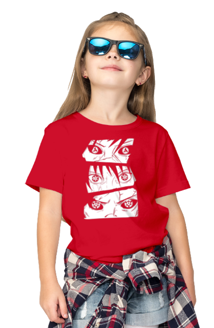 Children's t-shirt with prints Naruto Uchiha. Anime, manga, naruto, sasuke, sasuke uchiha, uchiha. 2070702