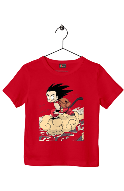 Футболка дитяча з принтом "Перли дракона Сон Гоку". Dragon ball, manga, son goku, аніме, гоку, манга, перли дракона, сон гоку. 2070702