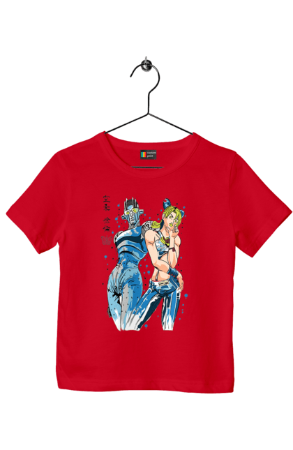 Children's t-shirt with prints JOJO Jolyne Cujoh. Anime, jojo, jojo`s bizarre adventure, jojo’s bizarre adventure, jolyne cujoh, manga. 2070702