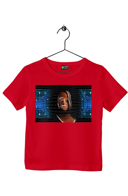 Футболка дитяча з принтом "Штучний Розум". Айті, айтішник, гик, жінка, знання, інженер, інтелект, кібер, кібернетика, кіборг, код, комп, комп`ютерник, кристал, машинне навчання, мікросхема, мозок, портрет, програміст, професіонал, професія, розробник, розум, світиться, світло, хакер, чіп, штучний інтелект, штучний розум. 2070702