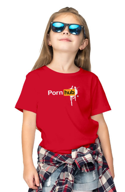 Футболка дитяча з принтом "Porn hub". Hub, porn, porn hub, pornhub, гумор, зсу, зсу хаб, порно хаб, порнохаб, приколы. PrintMarket - інтернет-магазин одягу та аксесуарів з принтами плюс конструктор принтів - створи свій унікальний дизайн