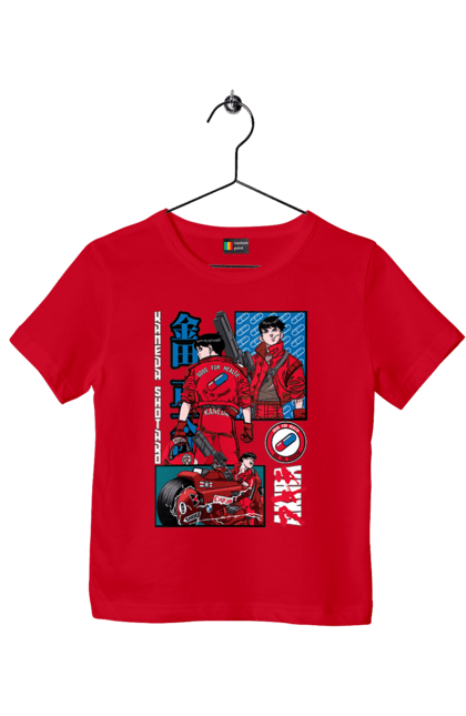 Children's t-shirt with prints Akira Shotaro Kaneda. Akira, anime, cyberpunk, manga, shotaro kaneda. 2070702