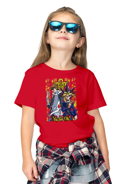 Children's t-shirt with prints Yu Gi Oh! Seto Kaiba. Anime, manga, player, seto kaiba, shareholder, yu gi oh, yugio. 2070702