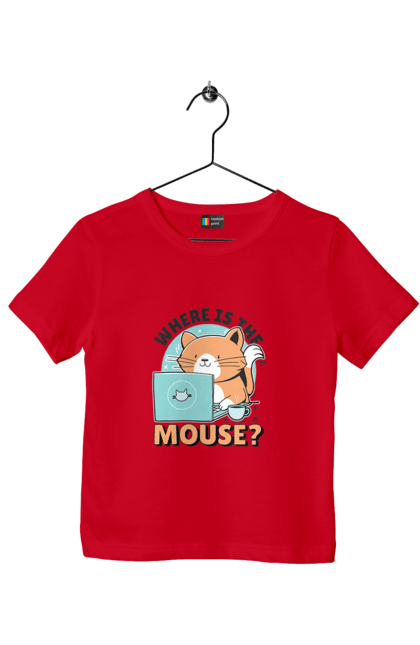 Футболка дитяча з принтом "Де миша?". Angular, c, css, html, it, javascript, jquery, php, python, react, svelt, vue, айтишник, айті, гумор, код, кодувати, прогер, програміст, програмісти, ти ж, ти ж програміст, тиж програміст. 2070702