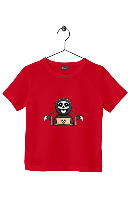 Футболка дитяча з принтом "Темний розробник програміст". Brain, geek, linux, php, ай ти, ай ті, баг, геймер, гік, гра в кальмара, де баг, код, лаптоп, лінукс, пранк, програміст, розробник, смерть, сміх, смішне, ютер. 2070702