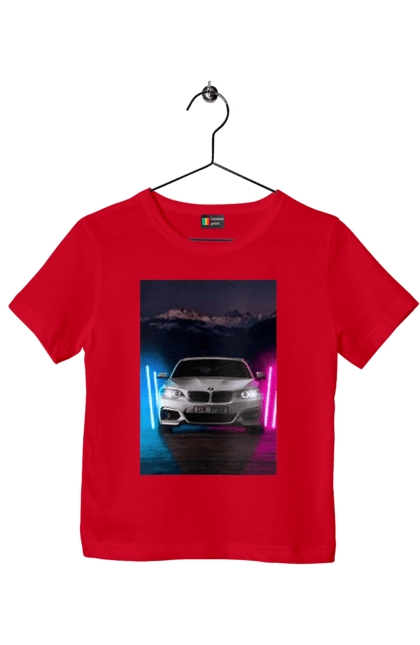 Children's t-shirt with prints BEHA. Beauty, beha, in the car, lanterns, ptn pnh. 2070702