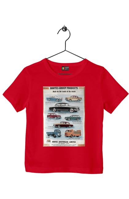 Футболка дитяча з принтом "Аутомобільйо". Rootes, rootes (australia) limited, rootes group, rootes group products. 2070702