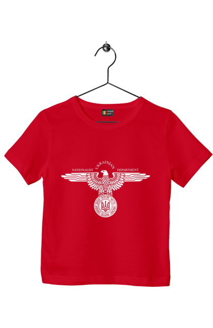 Футболка дитяча з принтом "Орел і Тризуб". Герб, герб україни, орел, патріотичне, україна, українська символіка, українське. 2070702