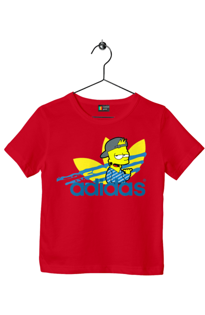 Children's t-shirt with prints Adidas Bart. Adidas, bart, cartoon, simpson. 2070702