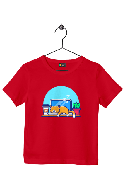 Футболка дитяча з принтом "Кіт програміст". Angular, c, css, html, it, javascript, jquery, php, python, react, svelt, vue, айтишник, айті, гумор, код, кодувати, прогер, програміст, програмісти, ти ж, ти ж програміст, тиж програміст. 2070702