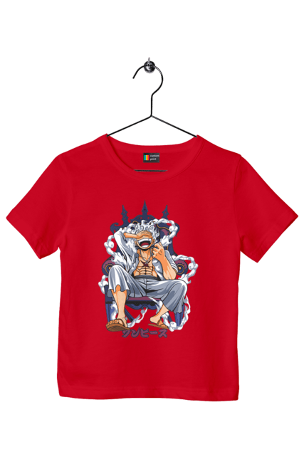 Children's t-shirt with prints One Piece Luffy. Anime, luffy, manga, monkey de luffy, one piece, pirates. 2070702