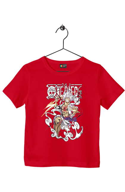 Children's t-shirt with prints One Piece Luffy. Anime, luffy, manga, monkey de luffy, one piece, pirates. 2070702