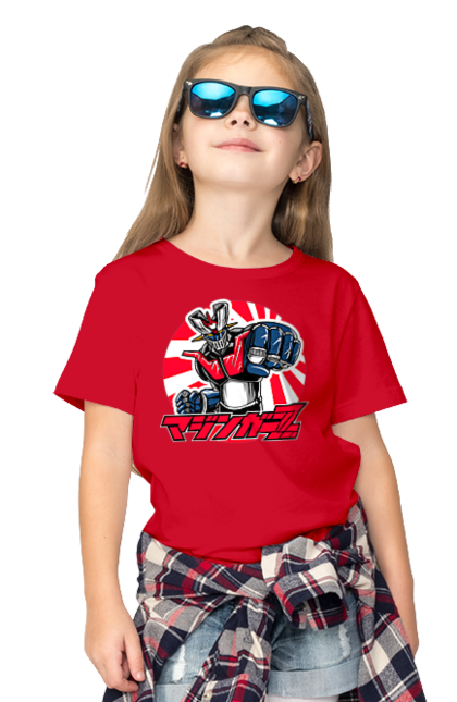 Children's t-shirt with prints Mazinger Z Grendizer. Anime, goldorak, goldrake, grendizer, manga, mazinger z, mecha, robots. 2070702