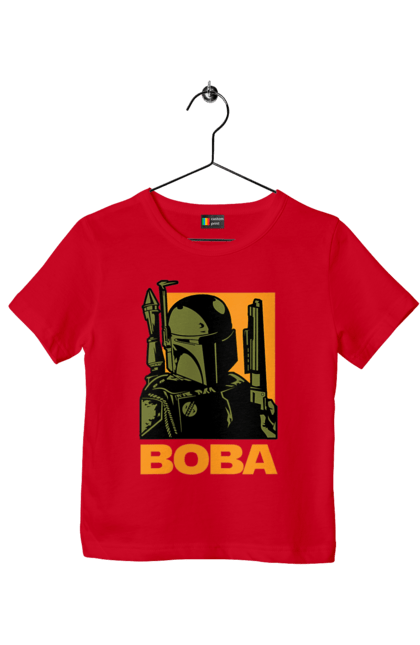 Футболка дитяча з принтом "Боба Фетт". Boba fett, боба фетт, зоряні війни, клон, мисливець за головами. 2070702