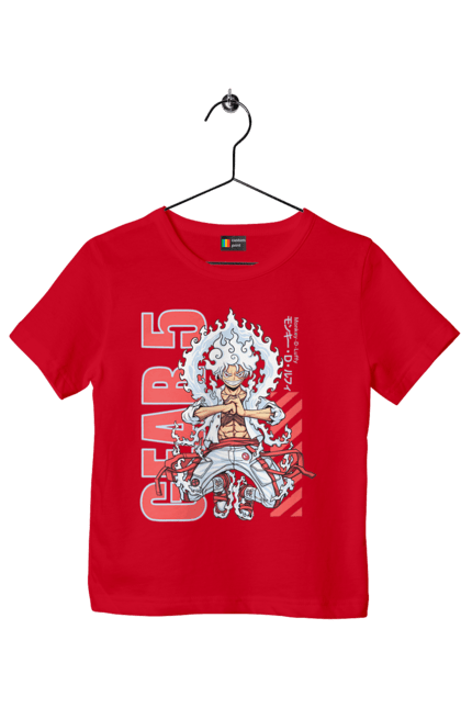 Children's t-shirt with prints One Piece Luffy. Anime, luffy, manga, monkey de luffy, one piece, pirates. 2070702