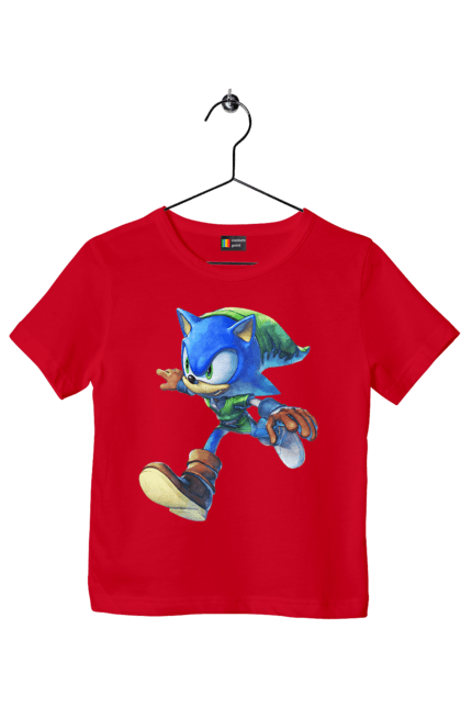 Футболка дитяча з принтом "Сонік (10)". Sega, shadow, sonic, sonic x, гра, ежик, игра, їжачок, наклз, сега, скорость, соник, сонік, сього, тейлз, швидкість, шедоу. CustomPrint.market