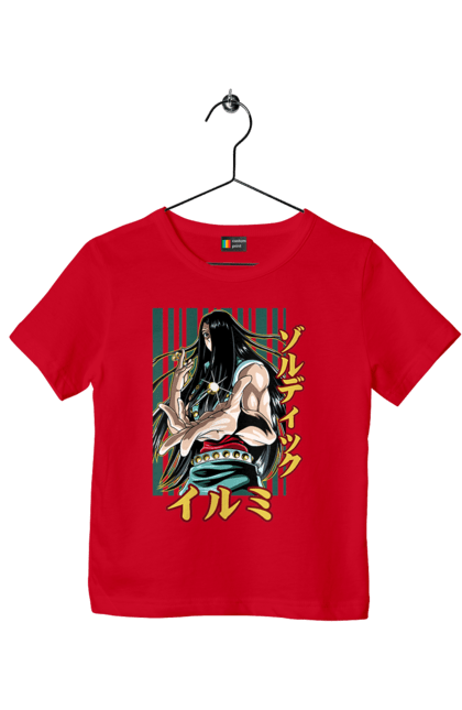 Children's t-shirt with prints Hunter × Hunter Illumi Zoldyck. Anime, hunter, hunter × hunter, hunter hunter, illumi, illumi zoldyck, manga, zoldyck. 2070702