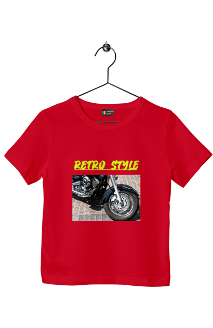 Children's t-shirt with prints Moto2. Bike, motorbike, retro, road, speed, style. 2070702