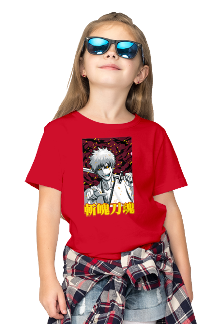 Children's t-shirt with prints Bleach Ichigo Kurosaki. Anime, bleach, ichigo, ichigo kurosaki, manga. 2070702