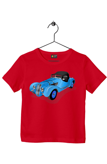 Футболка дитяча з принтом "Автомобіль". Авто, автомобиль, класика, старовинна машина, старовинний. 2070702